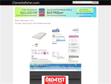 Tablet Screenshot of claresitafisher.com
